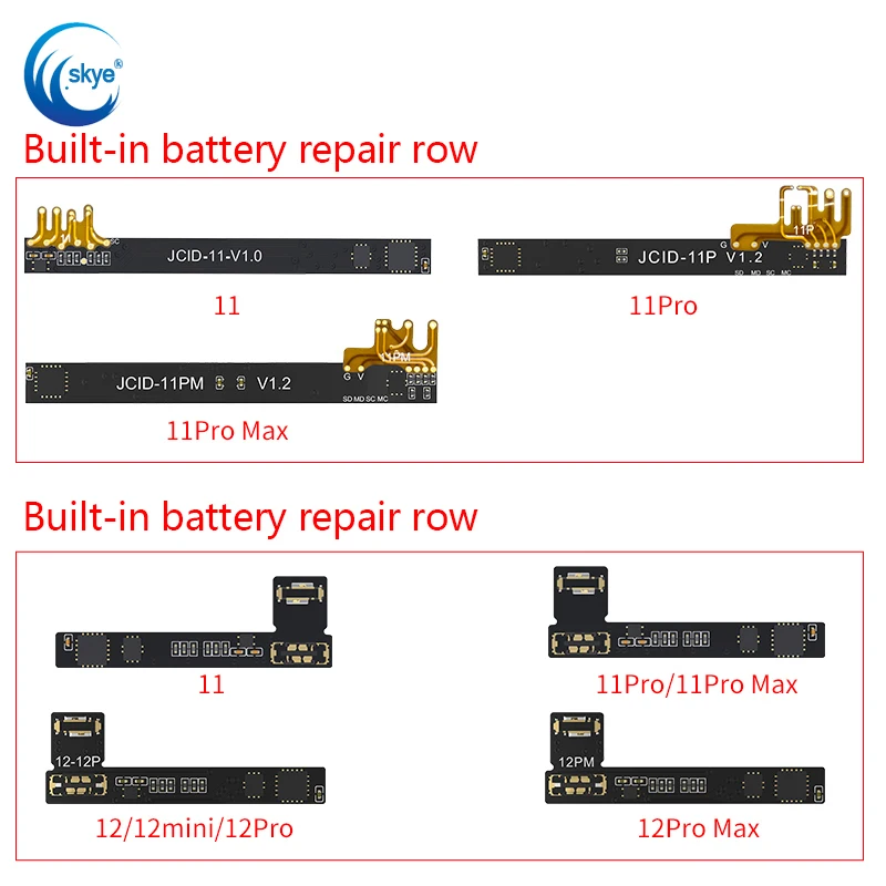 

JC V1S Battery Repair Board Flex External Battery Repair Row Fou IP Battery Read and Write Health Repair Cycle Number Reset
