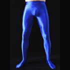 Блестящие мужские колготки с выпуклым мешочком для пениса Oil Gloosy, колготки, леггинсы для фитнеса, брюки-карандаш, сексуальные брюки, брюки