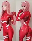 Костюм для косплея Zero Two, Дарлинг в Franxx 02 хайсозавр принцесса 001 зентай, костюм кошки на Хэллоуин, сексуальные колготки для взрослых