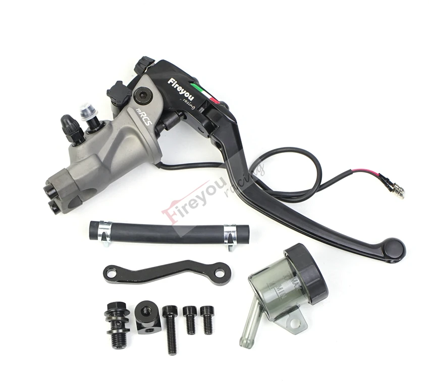 19rcs brake clutch lever forged aluminum handle racing bike motorcycle master cylinder for cafe racer honda cb600 cb1000 bwm | Автомобили