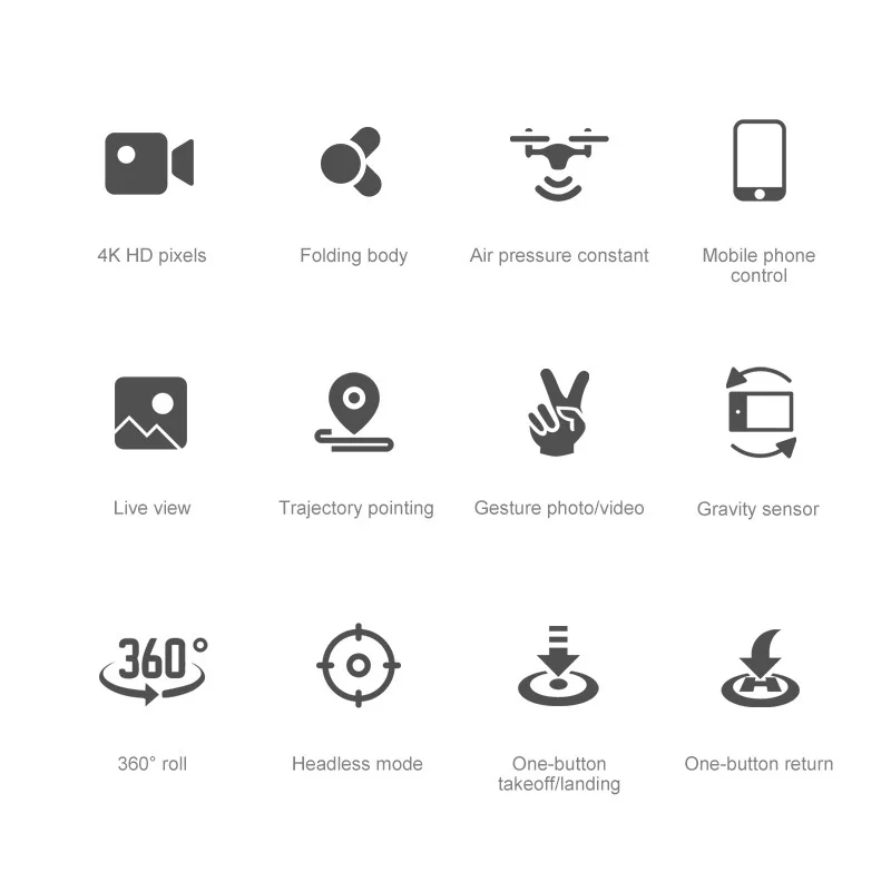 KK8 Mini Drone 4k Aerial Photography Folding Quadcopter Fixed Height Long Endurance Remote Control Aircraft Toy | Игрушки и хобби