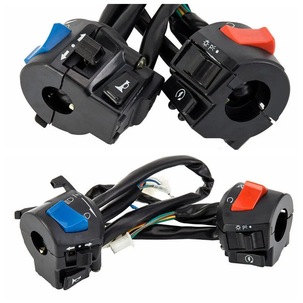 

7/8'' Universal Handlebar Motorcycle Horn ON-OFF Turn Signal Headlight Switch