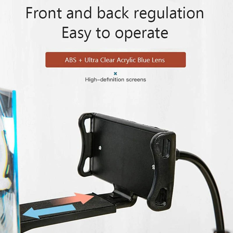 Ленивый держатель для мобильного телефона HD Проекционный Кронштейн 360 градусов