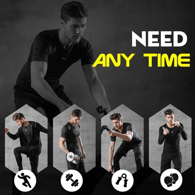5 Pcs/Set Men's Tracksuit Gym Fitness Compression Sports Suit Clothes Running Jogging Sport Wear Exercise Workout Tights 2