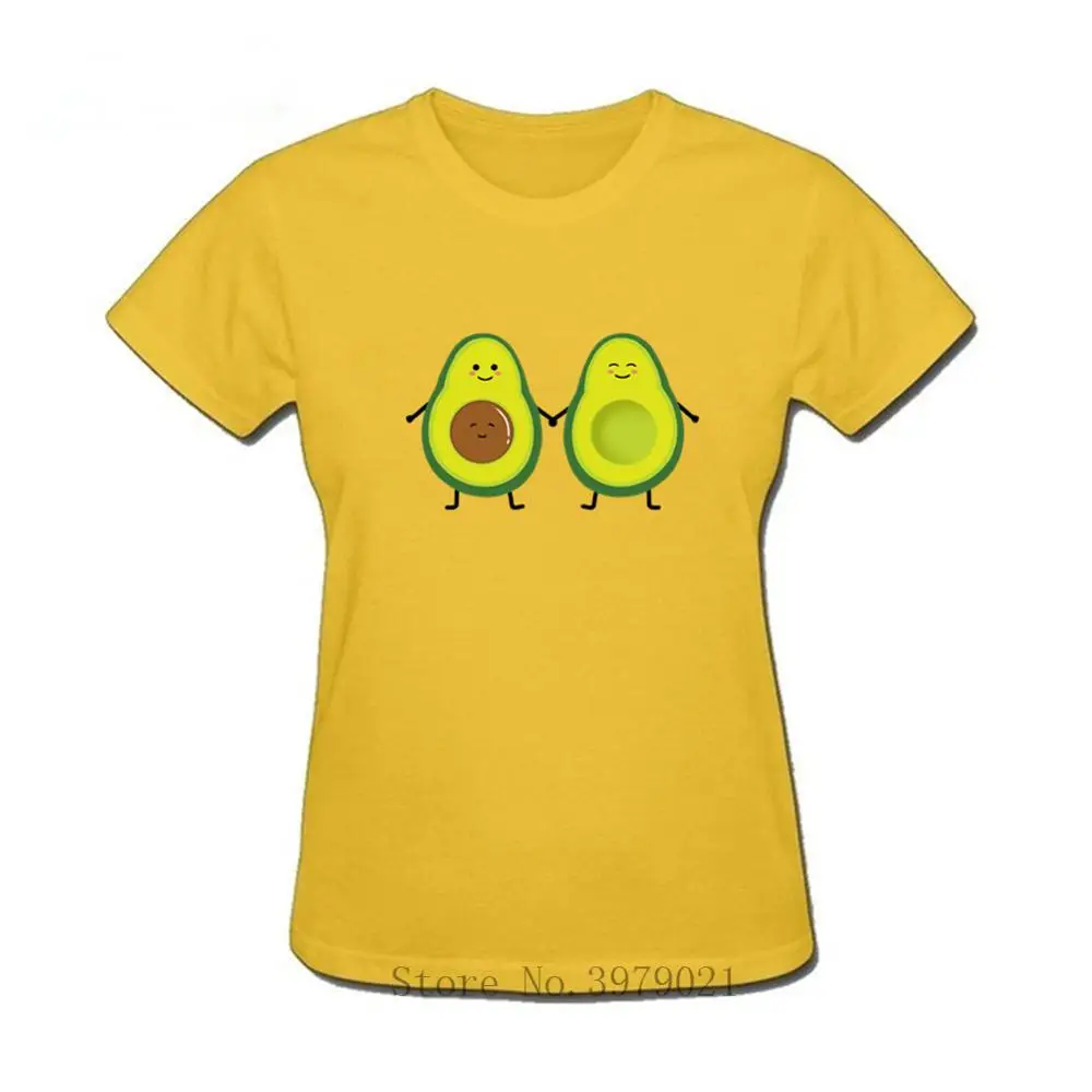 Милые авокадо hug рубашка веганских материалов футболка для женщин Harajuku Kawaii с