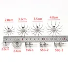 Крючок для морской рыбалки, из нержавеющей стали, 2,83,23,54,0 см