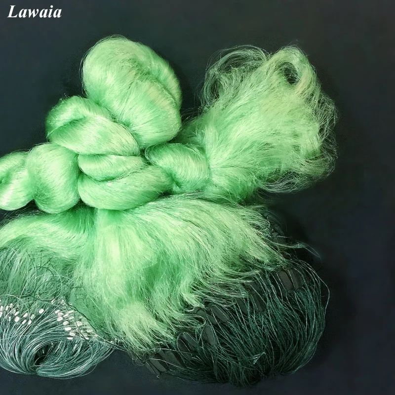 Зеленая рыболовная сеть Lawaia трехслойная жаберная с поплавком 25 м 50 зеленая