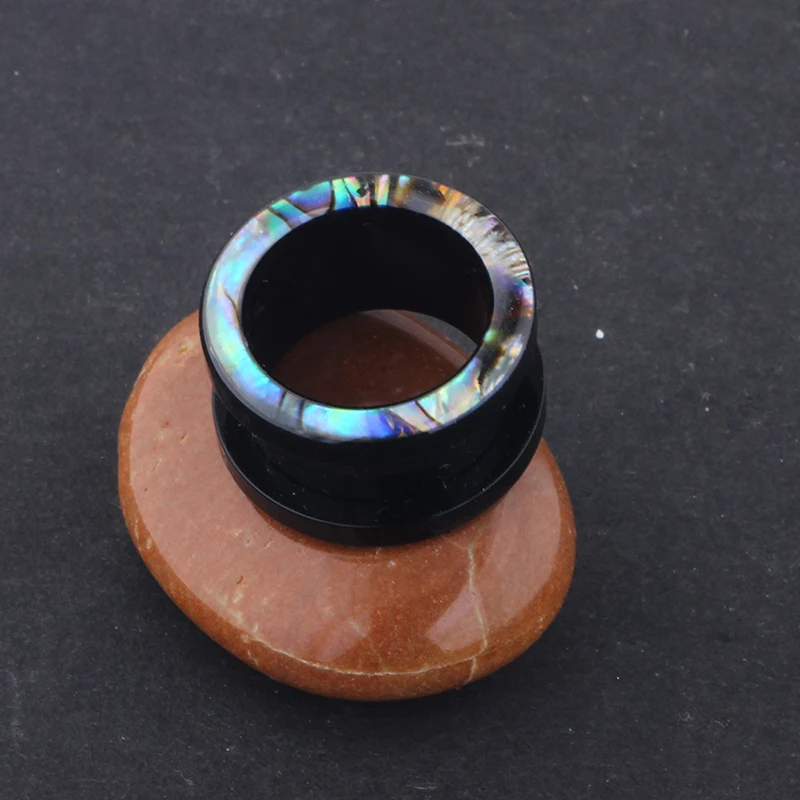 Туннели для ушей из акрила в стиле панк заглушки шелласта форме морской ракушки