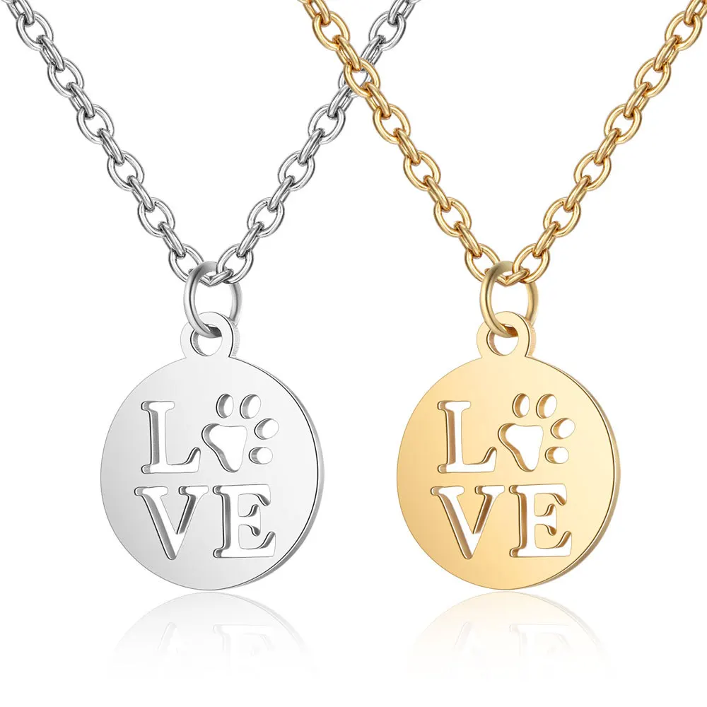 Мода лояльность любовь ожерелье символ дружбы украшение кошка кулон в форме лап