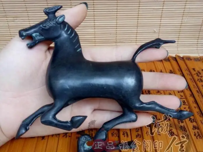 Размер 15, 4, ширина, 13 см, высокая бронза, античная бронза, медь, лошадь, верховой езды, Chebi, украшение для дома, декоративный подарок, античный