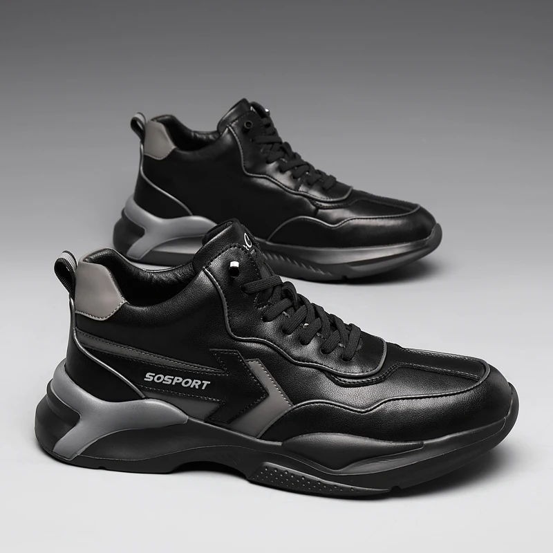 Harga Sepatu Kasual Asli Untuk Pria Sneakers Kasual Pria Merek Mewah Sepatu Kulit Nyaman Sepatu Pria Awet Dewasa