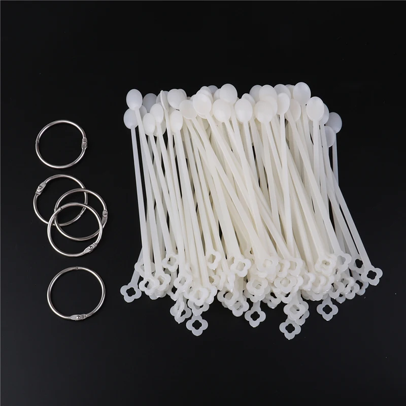 Поддельные палочки для лака 100 шт. цветная пластина |