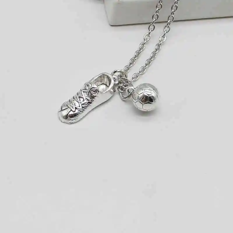 Ожерелье с подвеской в виде футбольной лапки ожерелье из сплава для спорта|Колье|