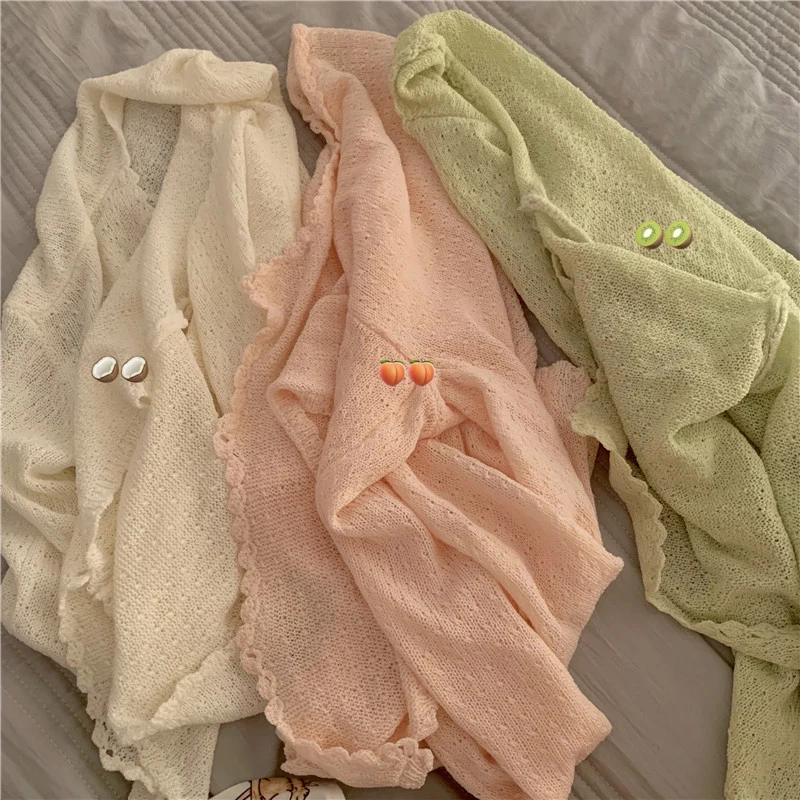 Женский свитер с длинным рукавом зеленый авокадо маття кардиган вырезами и