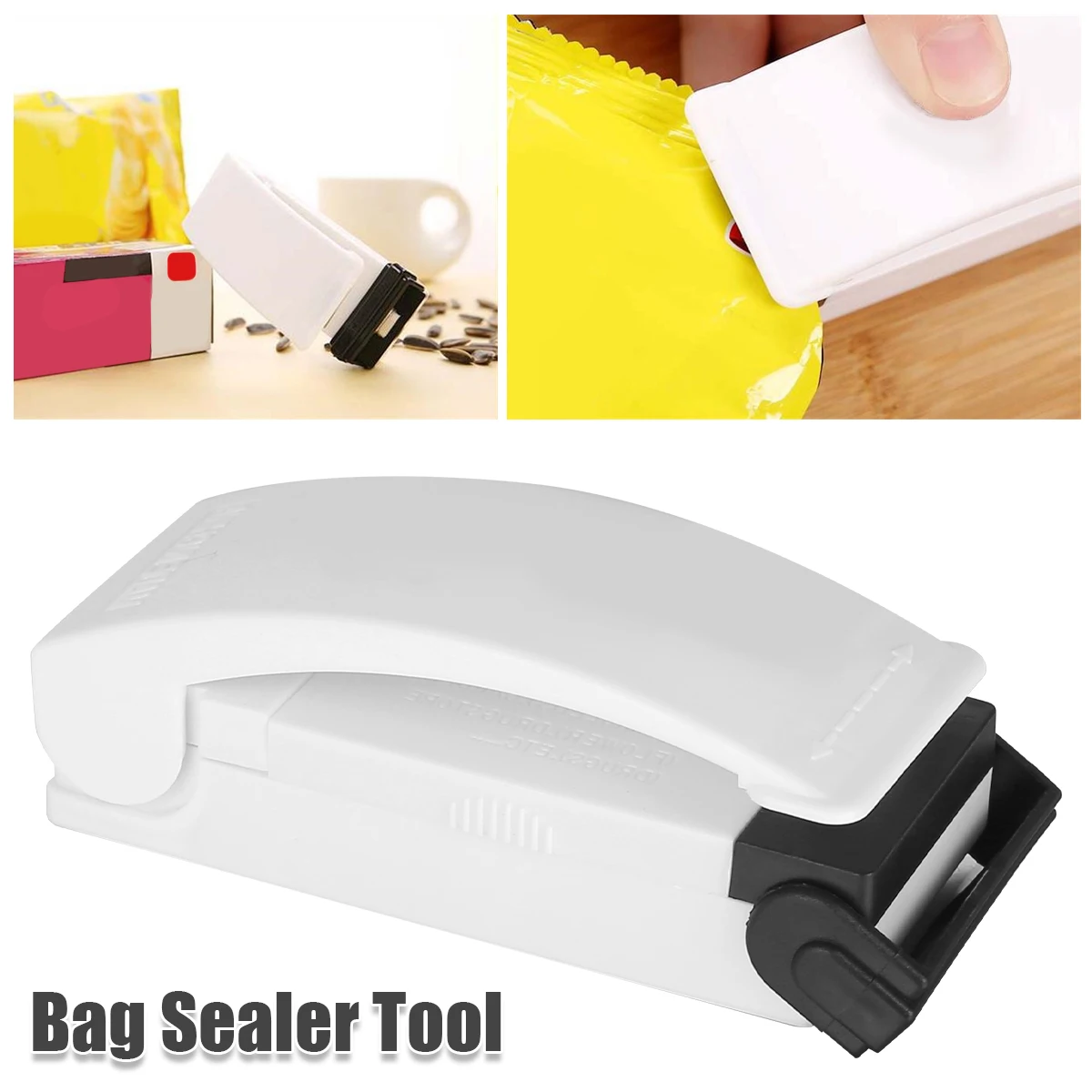 

NEW Bag Resealer Mini Sealing Machine Portable Heat Sealer Plastic Package Storage Bag Handy Sticker and Seals for Food Snack