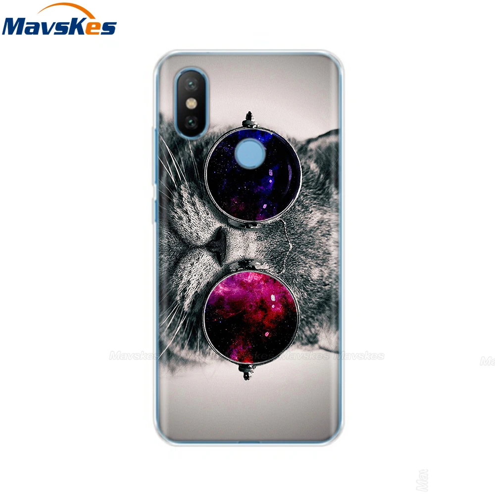 Силиконовый чехол для телефона для Xiaomi mi A2 Lite, чехол с рисунком, мягкая задняя крышка из ТПУ, чехол для телефона для Xiomi mi A2 mi A2 LITE, бампер - Цвет: 19
