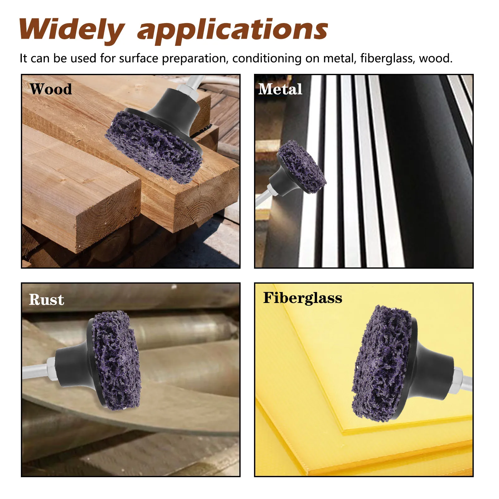 

20Pcs 2 inch Quick Change Roloc Disc Easy Stripping and Cleaning Discs with One 1/4inch Holder for Removes Rust Paint Surface