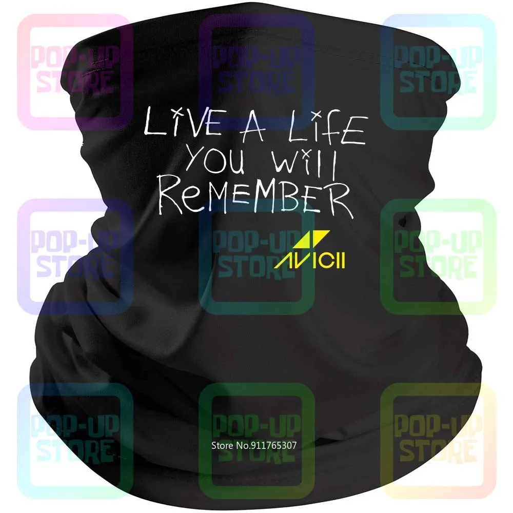 Фото Avicii Live A Life вы запомните Edm Legend Tribute A25 черная бандана Балаклава шарф гетры Обложка
