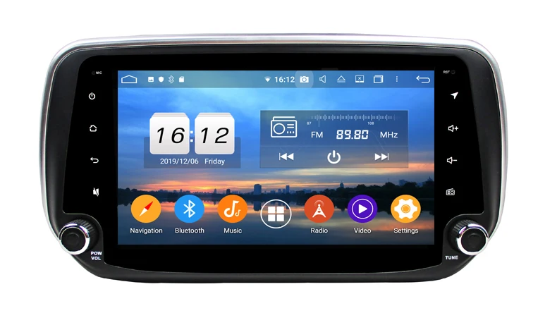 Автомобильный мультимедийный плеер 4 + 128G android10 для hyundai IX45 Santa Fe 2018-2020 gps навигация