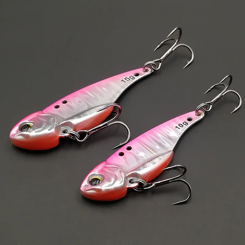 Высококачественная металлическая Рыболовная Приманка VIB 10/15 г 49/55 мм Вибрирующая