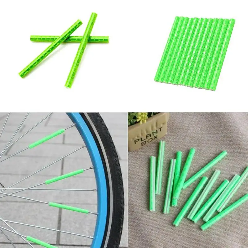 12 шт. велосипедная цветная светоотражающая лента со спицами для активного отдыха