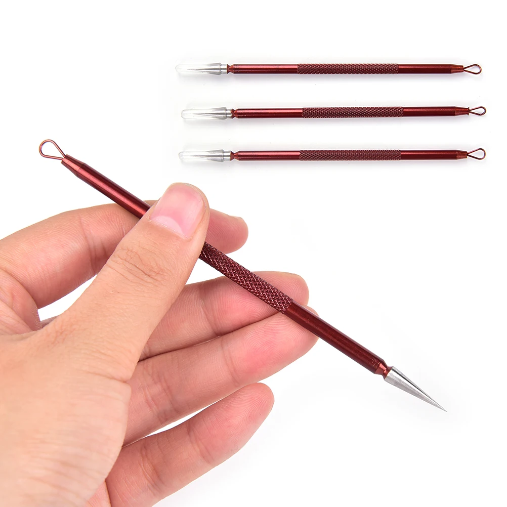 

1pcs Double-ended Anti-Bacterial Acne Needle Blackhead Remover Tool Stainless Steel Pimple Needle Facial Cleaning Tool