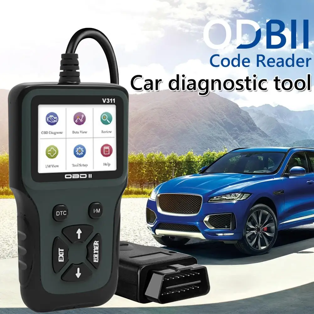 

V311 0BD II/EOBD Automotive Scanner Auto Scanner Multi-function Programmer OBD Car Diagnostic Tool