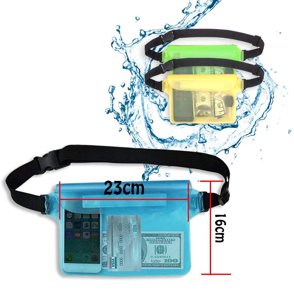 

Waterproof Shoulder Waist Bag Beach Swimming Touch Screen Phone Pouch Case Skiing Snowboard Underwater Dry Bag For Phone