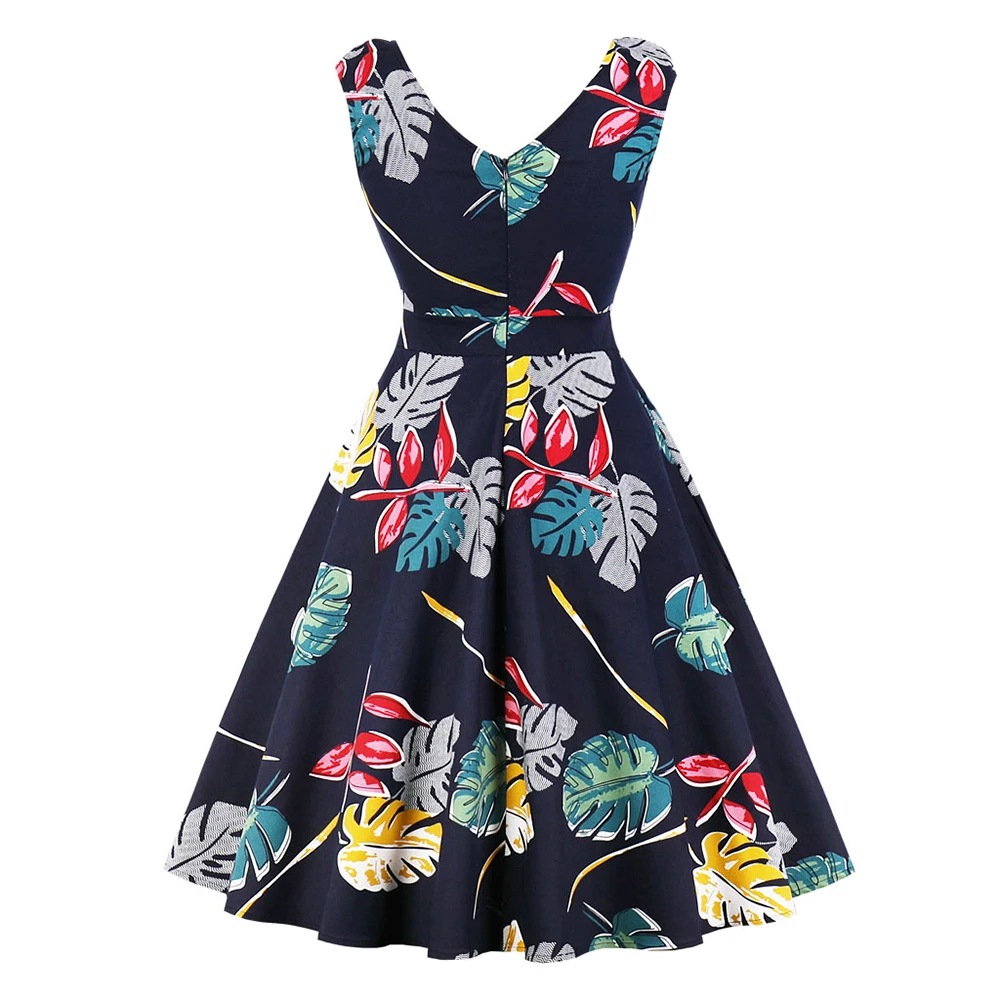 Женское винтажное платье на бретелях с принтом в горошек большого размера для