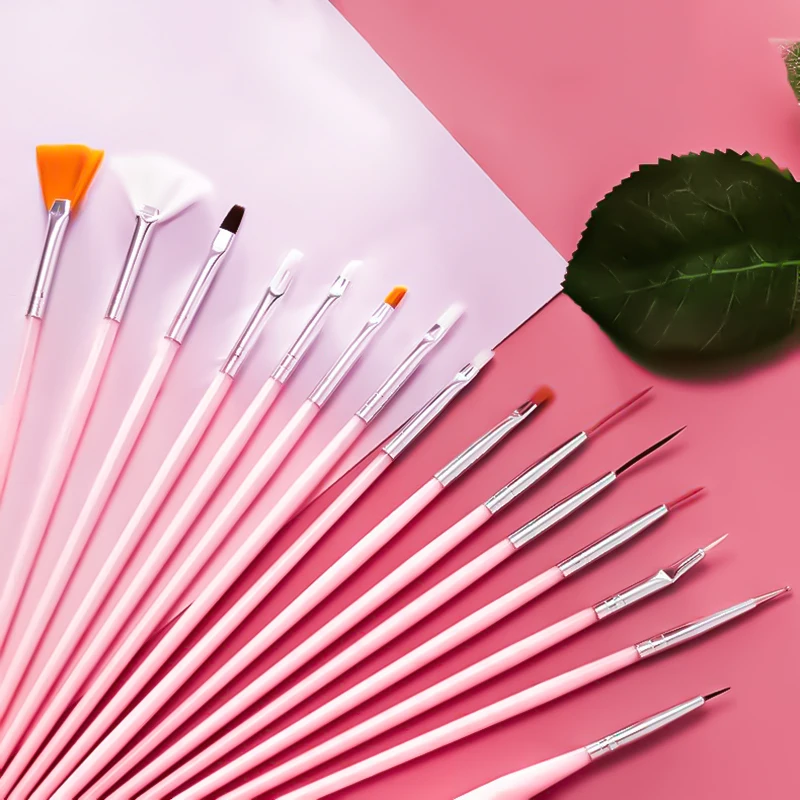 Ручка для маникюра со стразами силиконовая 3/15 шт. |