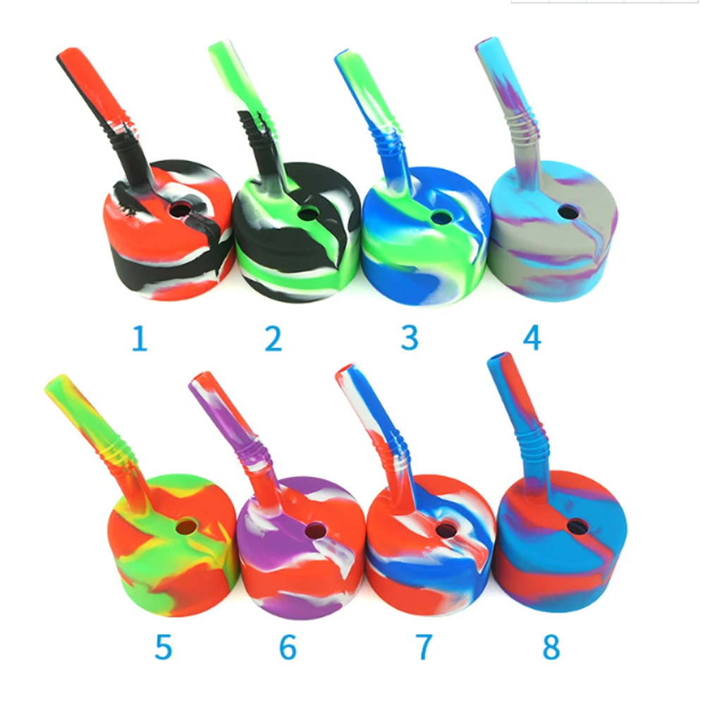 

10Pcs Shisha Pipe Silicone Hookah Creativity Smoke Tobacco Tube Heat Resistant Smoking Bottle Converter Cigarette Accessories