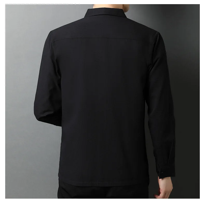 2021 New Spring Autumn High Quality Streetwear Fashion Style Big Pocket 100% Cotton Long Sleeve Shirt Men Clothing