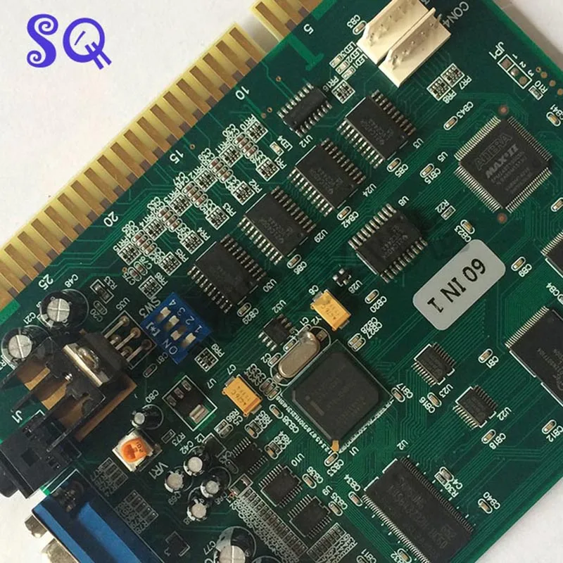60 в 1 классическая аркадная игра PCB Jamma Time pilot Multi Game Pcb с отслеживающим мячом для