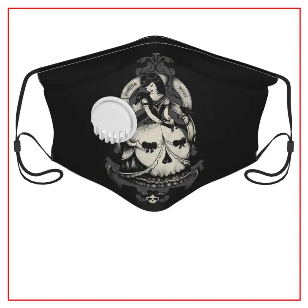 

Kids Men Women Face Mask MRS DEATH Under Eye Masks Tie Dye Mask with Filters Black Reusable Skin Care Anime Reusable Breathable