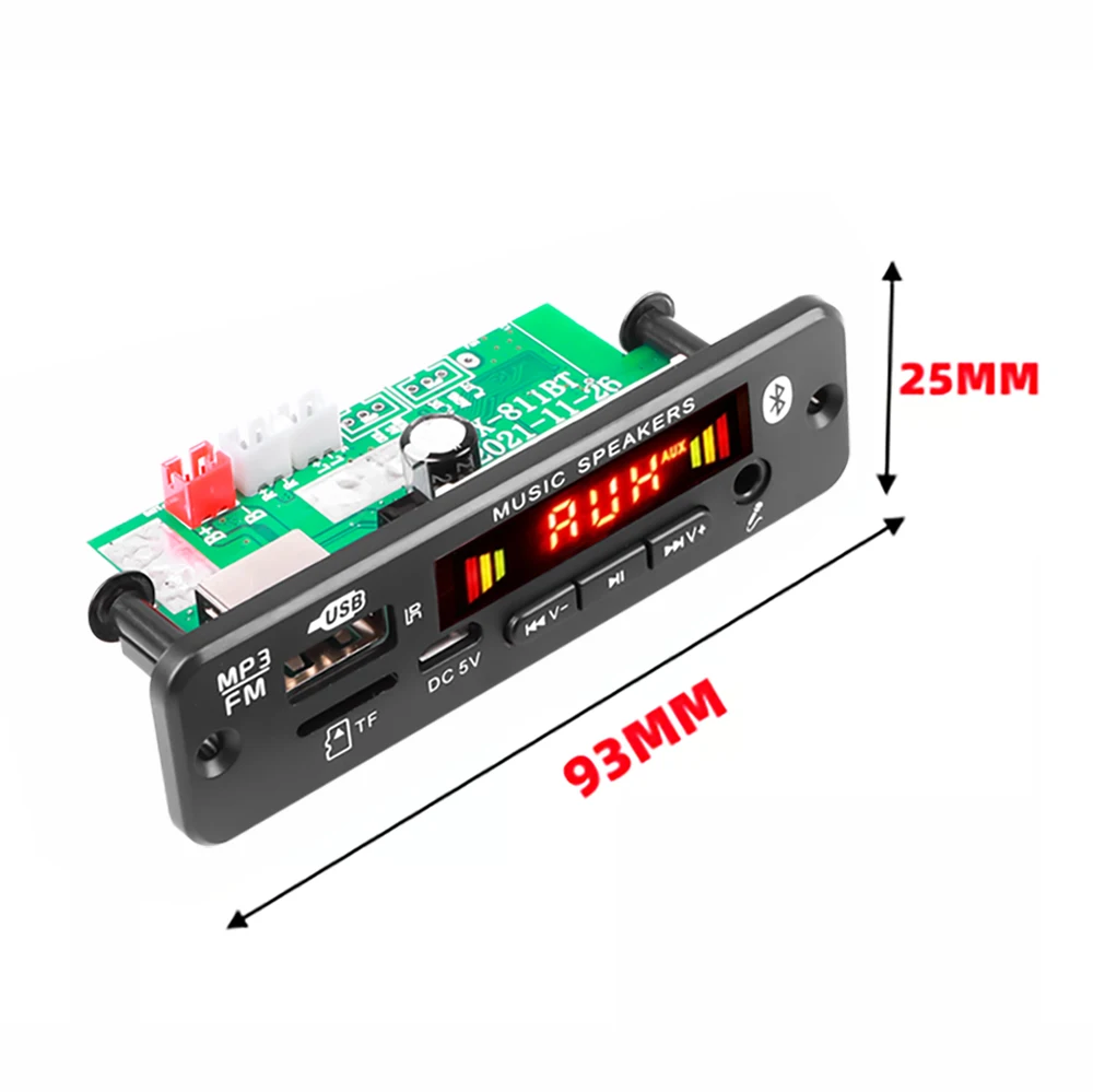2*20 Вт усилитель модуль MP3-плеера Bluetooth-совместимая Плата декодера 5 0 12 В 50