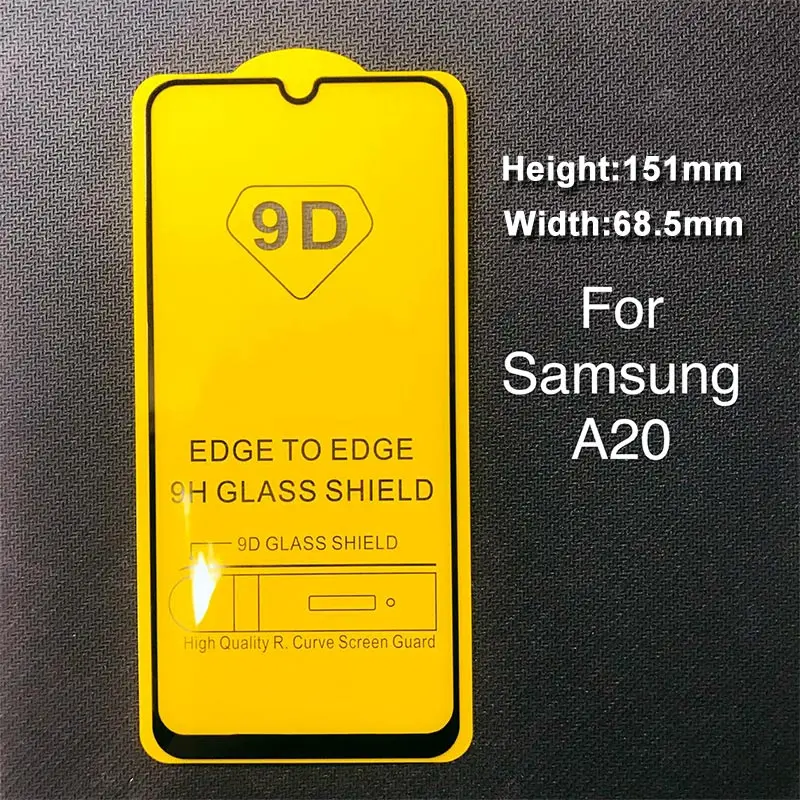 A20 9D защитный Стекло на samsung Galaxy A50 A40 A30 A20 A10 Экран протектор для samsung A70 A80 A90 A60 Стекло на M20 M10 M30 - Цвет: A20