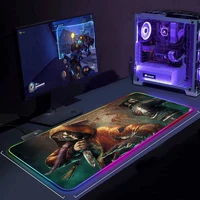 dead by daylight rgb mouse pad gaming computer large mousepad keyboard backlit xxl led gamer mause pad carpet cs go lol desk mat