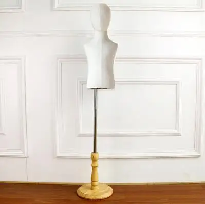 Детский Манекен-тело в полустиле От 2 до 4 лет реквизит для одежды белая ткань