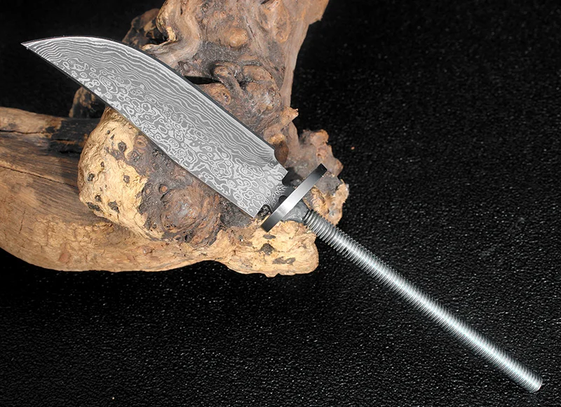 Охотничьи ножи KKWOLF из высокоуглеродистой стали с узором дамасской | Дом и сад