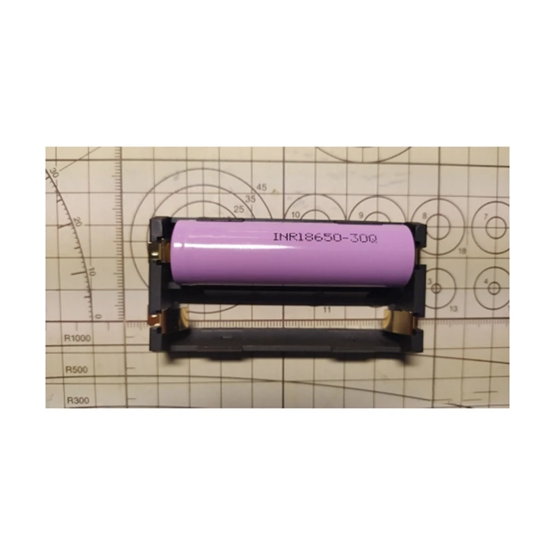 

5 Pcs / Lot 18650 Battery Holder SMD 18650 Battery Storage Box with Brass Pins TBH-18650-1C-SMT