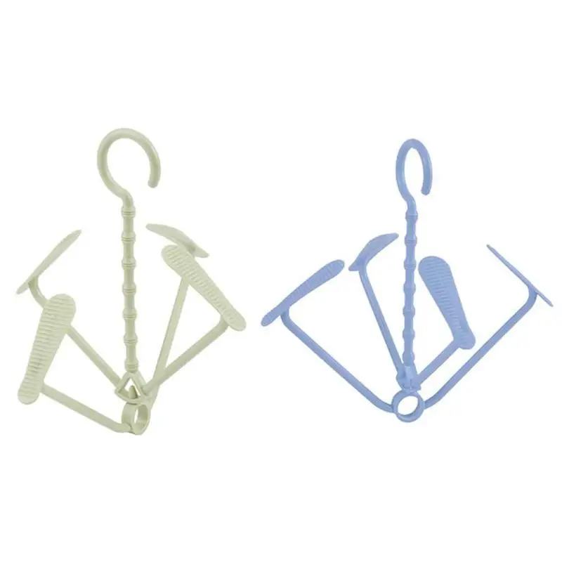 Пластиковые 4 крючка держатель для обуви подвесная полка хранения вещей сушилка