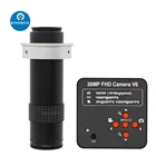 Камера HDMI 38mp 1080P + зум 120X C крепление объектива для лабораторных промышленных видео Тринокулярный Стерео микроскоп Телефон PCB Пайка Ремонт