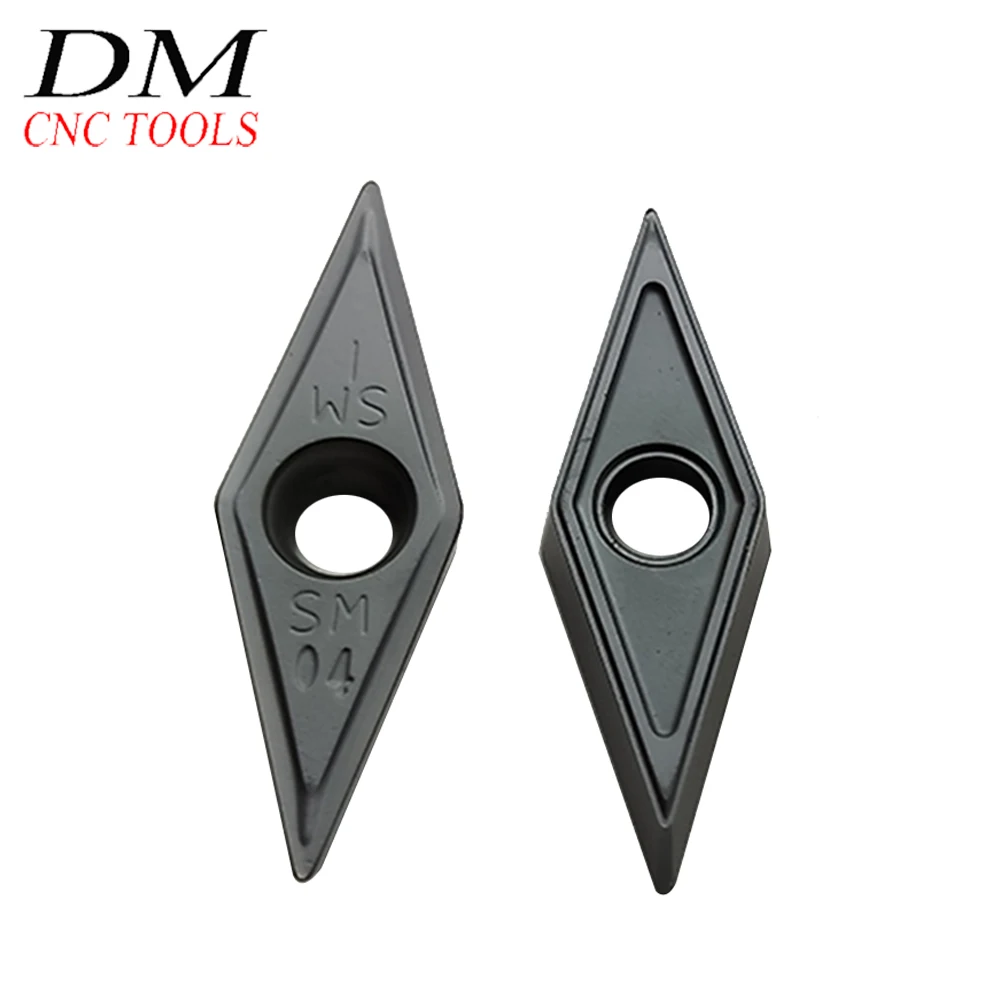 10 шт. VCMT160404 SM IC907 / VCMT160408 внешние Круглые лезвия автомобиля карбидная вставка