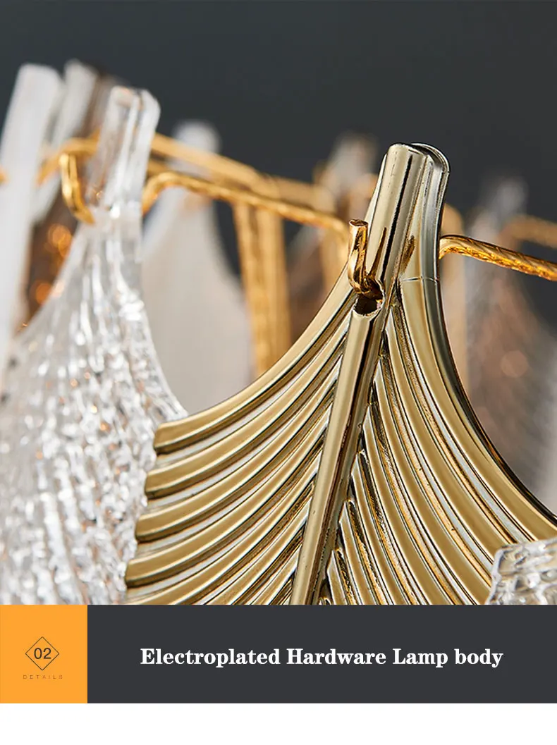 Led постмодерн дизайнерские люстра покрытием Стекло Гостиная Спальня освещение