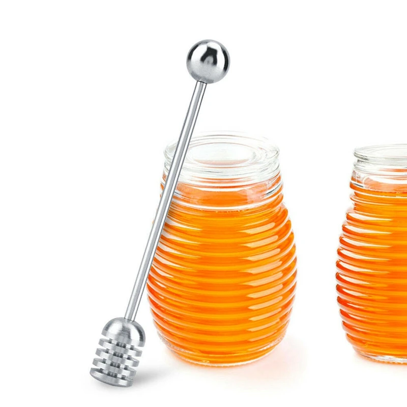 

Long Handle Stainless Steel Honey Dipper Spoons Honey Mixing Stick Liquid Juicer Mixer Honey Kitchen Cooking Tools