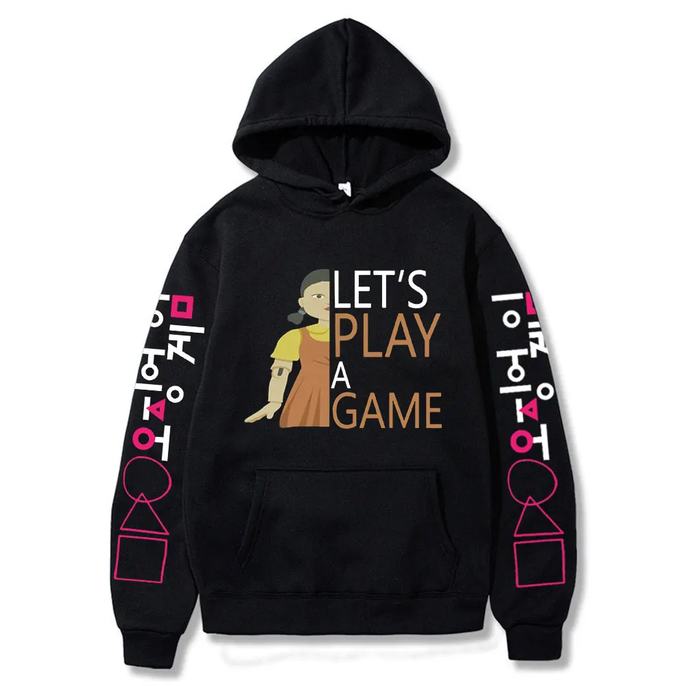 

Men Women Hoodie Korean Squid Game Cosplay Costume Unisex Man Hoodies Sweatshirts Autumn Fleece Boys Girls Sportswear Pullovers