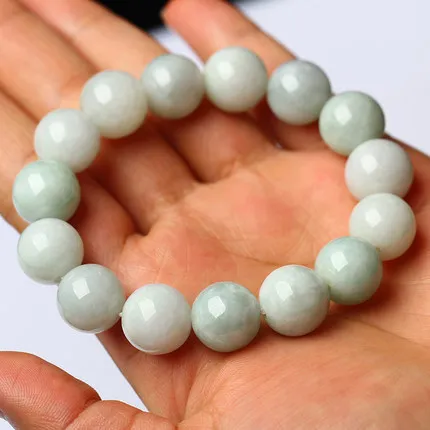 Натуральный нефрит изумруд 10 мм круглый браслет из бисера регулируемый Шарм