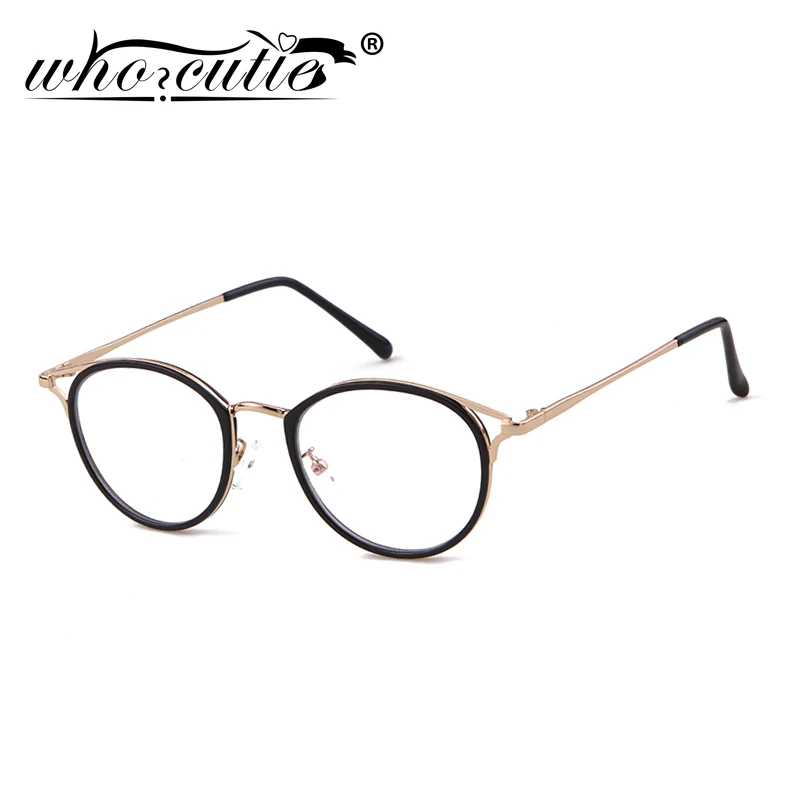 

WHO CUTIE 2020 Anti Blue Light Blocking Clear Glasses Women Round Frame Optical Lens Radiation Protection Computer Eyeglass S143
