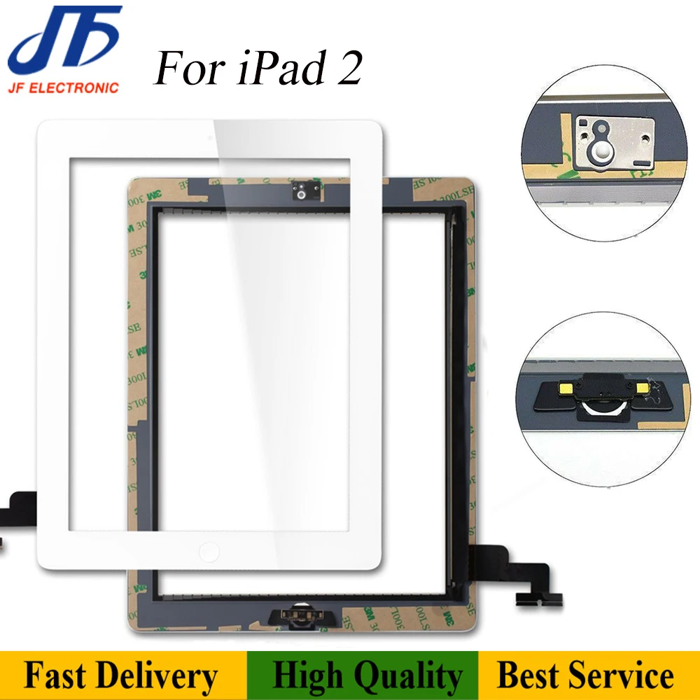 10 шт. запасные части для iPad 2/3/4/5/Air A1474 Сенсорный экран с цифровым преобразователем в сборе с кнопкой домой гибкий кабель