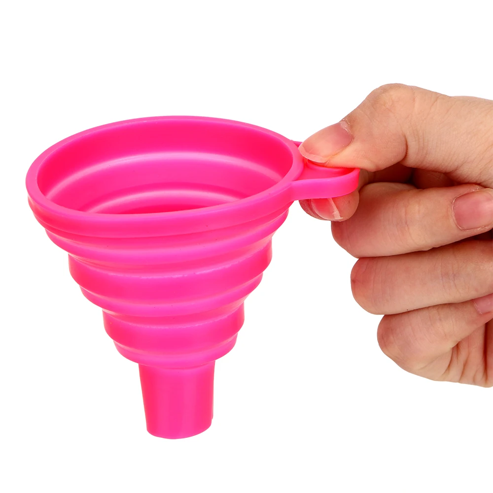 

Collapsible Style Funnel Mini Silicone Foldable Funnels Gadgets Kitchen Cozinha Cooking Tools Protable Foldable Hopper